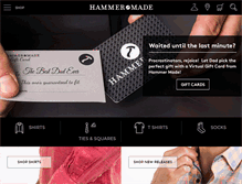 Tablet Screenshot of hammermade.com